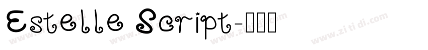 Estelle Script字体转换